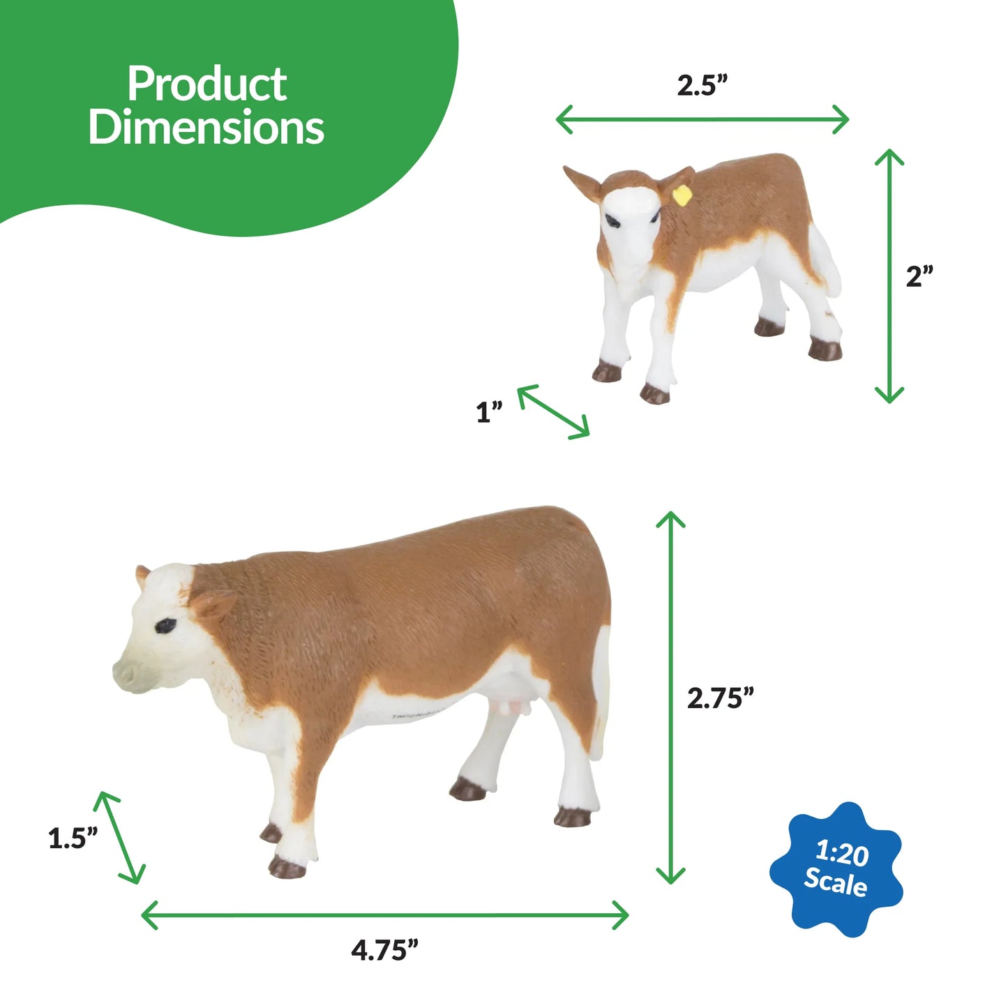 Herford Cow Calf Pair Toy