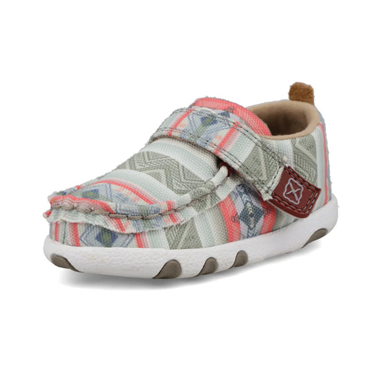 Twisted X Infant Hooey Driving Moc- Pink Multi