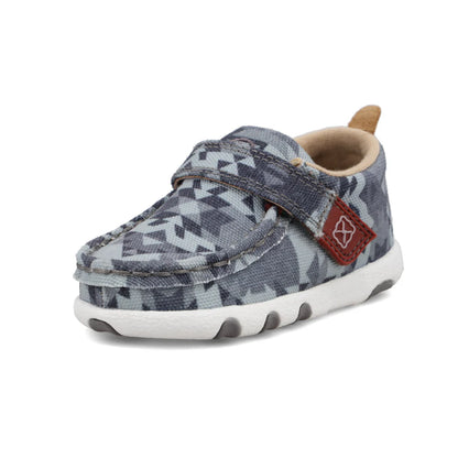 Twisted X Infant Hooey Driving Moc- Grey Aztec