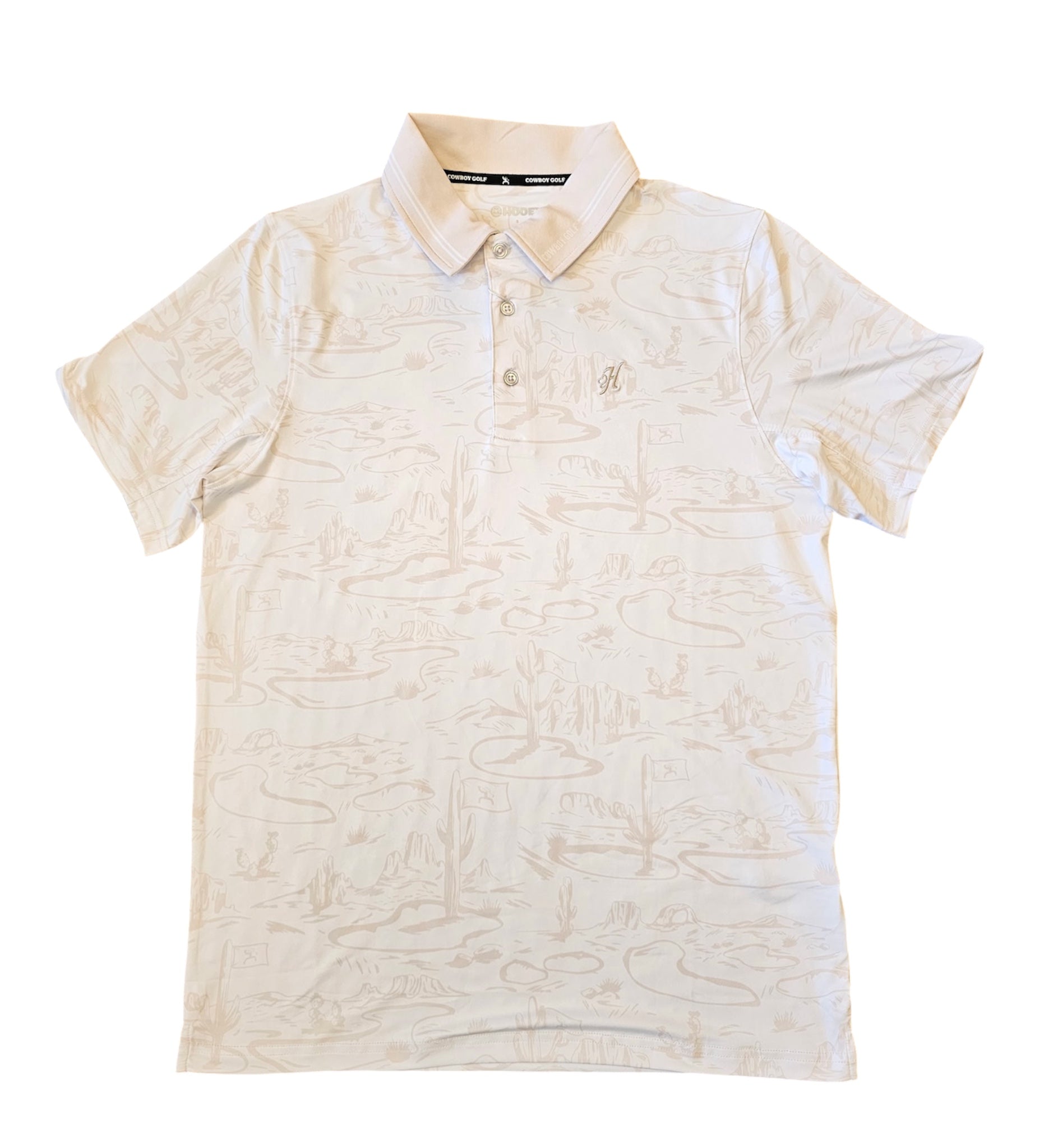 "Weekender" - White & Cream Polo