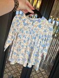 Baby Blue Floral Dress & Diaper Cover