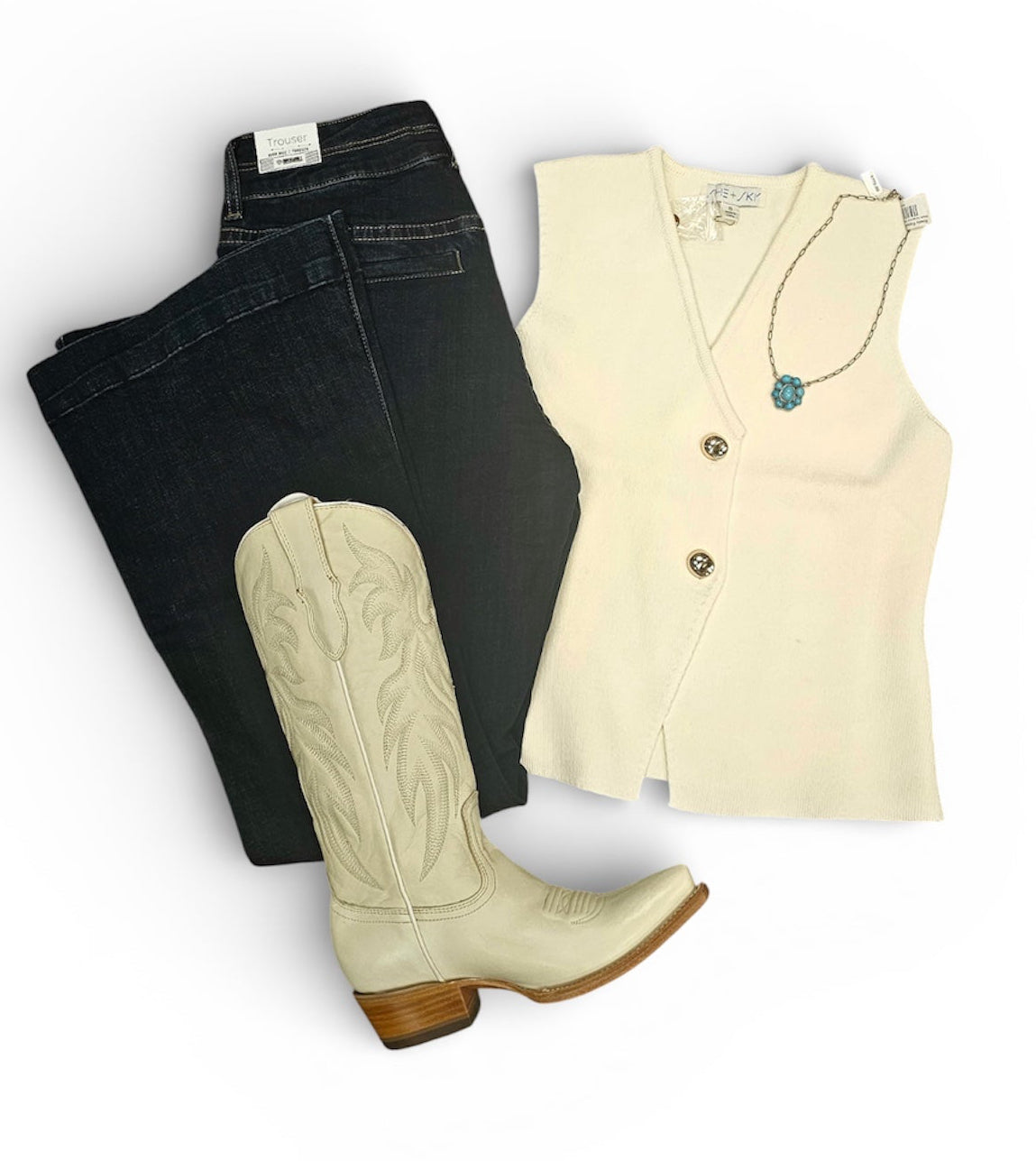Classy in Cream Blouse