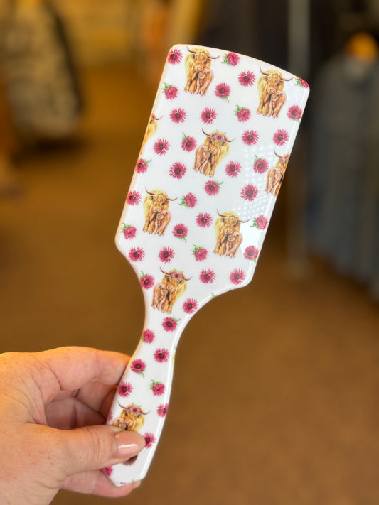 Highland Floral Hair Brush