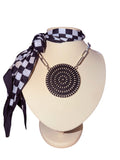 Paperclip Chain Concho Necklace