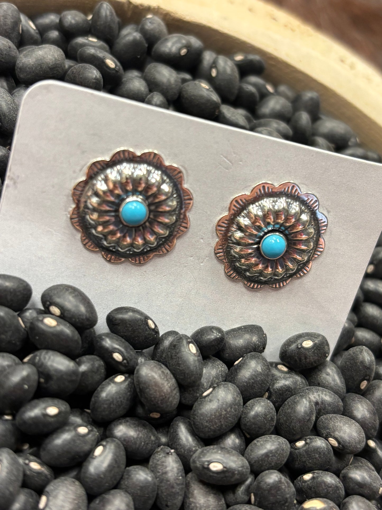 Medium Vintage Tuquoise Concho Studs