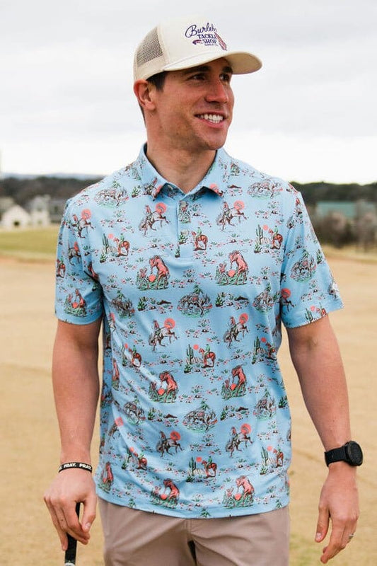 Burlebo Performance Polo - Cowboy Up