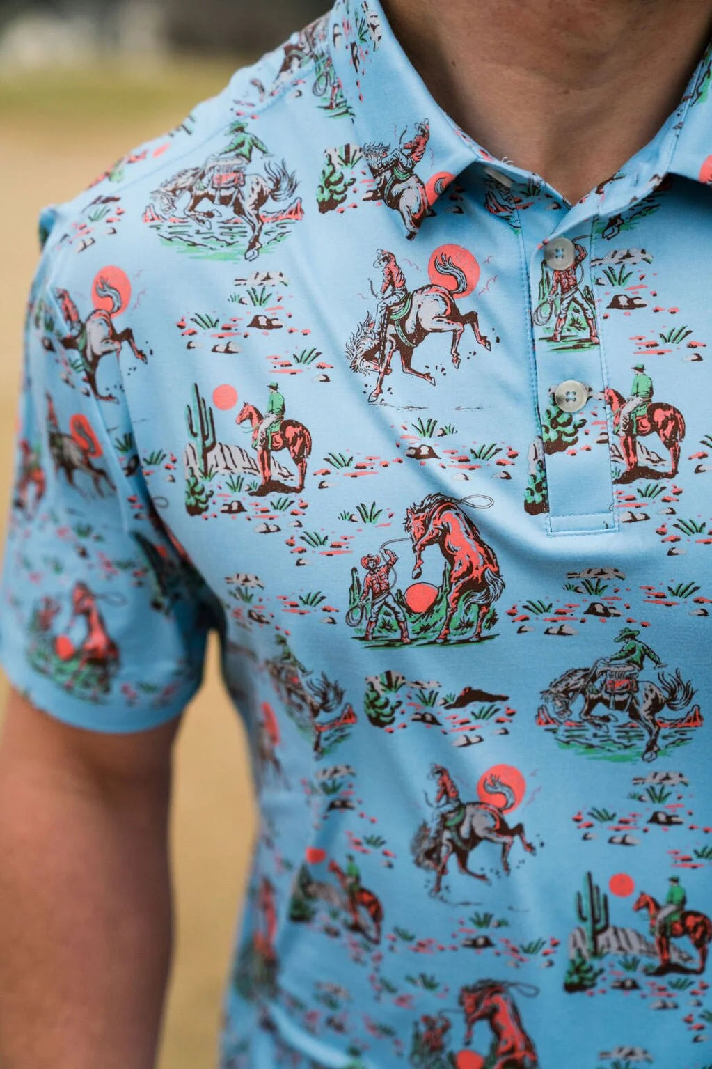 Burlebo Performance Polo - Cowboy Up