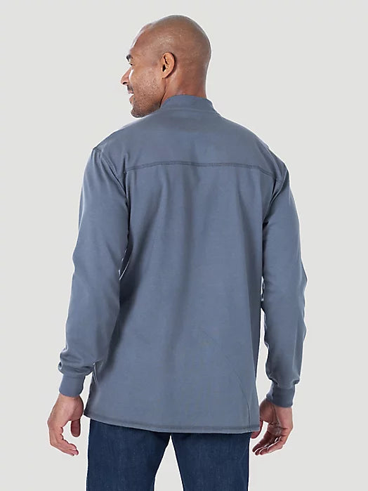 WRANGLER® FR FLAME-RESISTANT LONG SLEEVE LIGHTWEIGHT HENLEY CASTLE ROCK