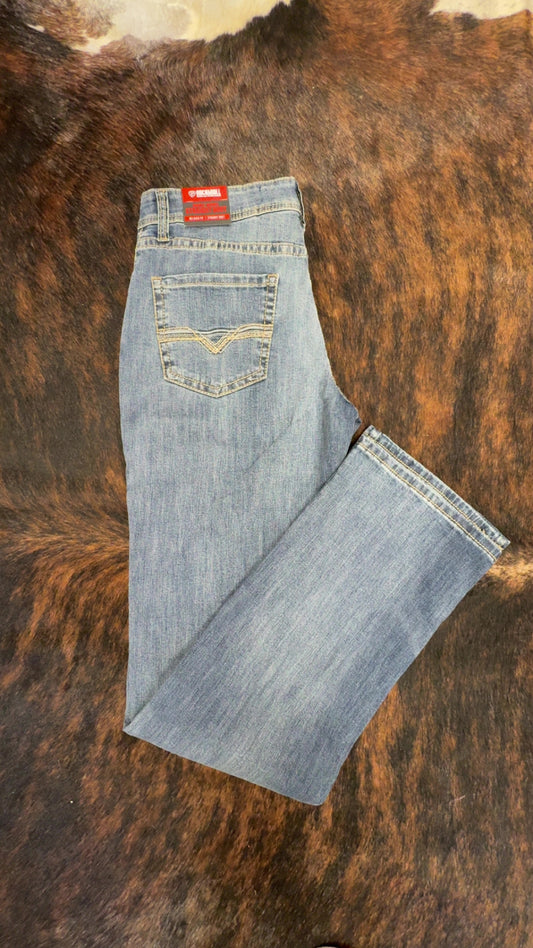 Rock & Roll Denim Men's Double Barrel Straight Boot Relaxed Fit Jeans