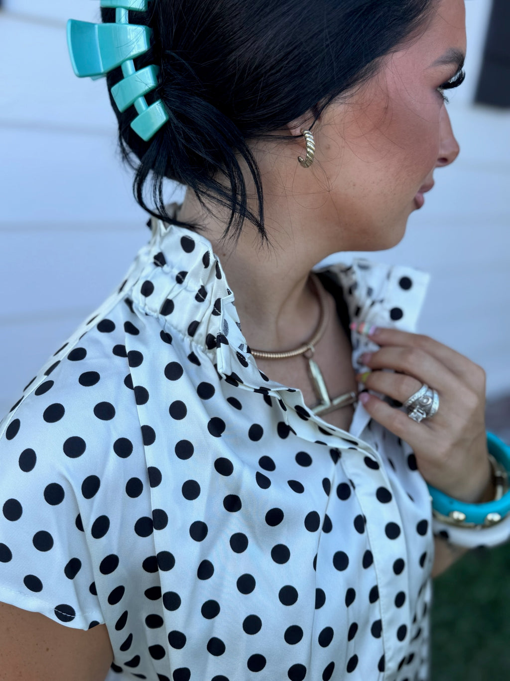 The Mac Polka Dot Top