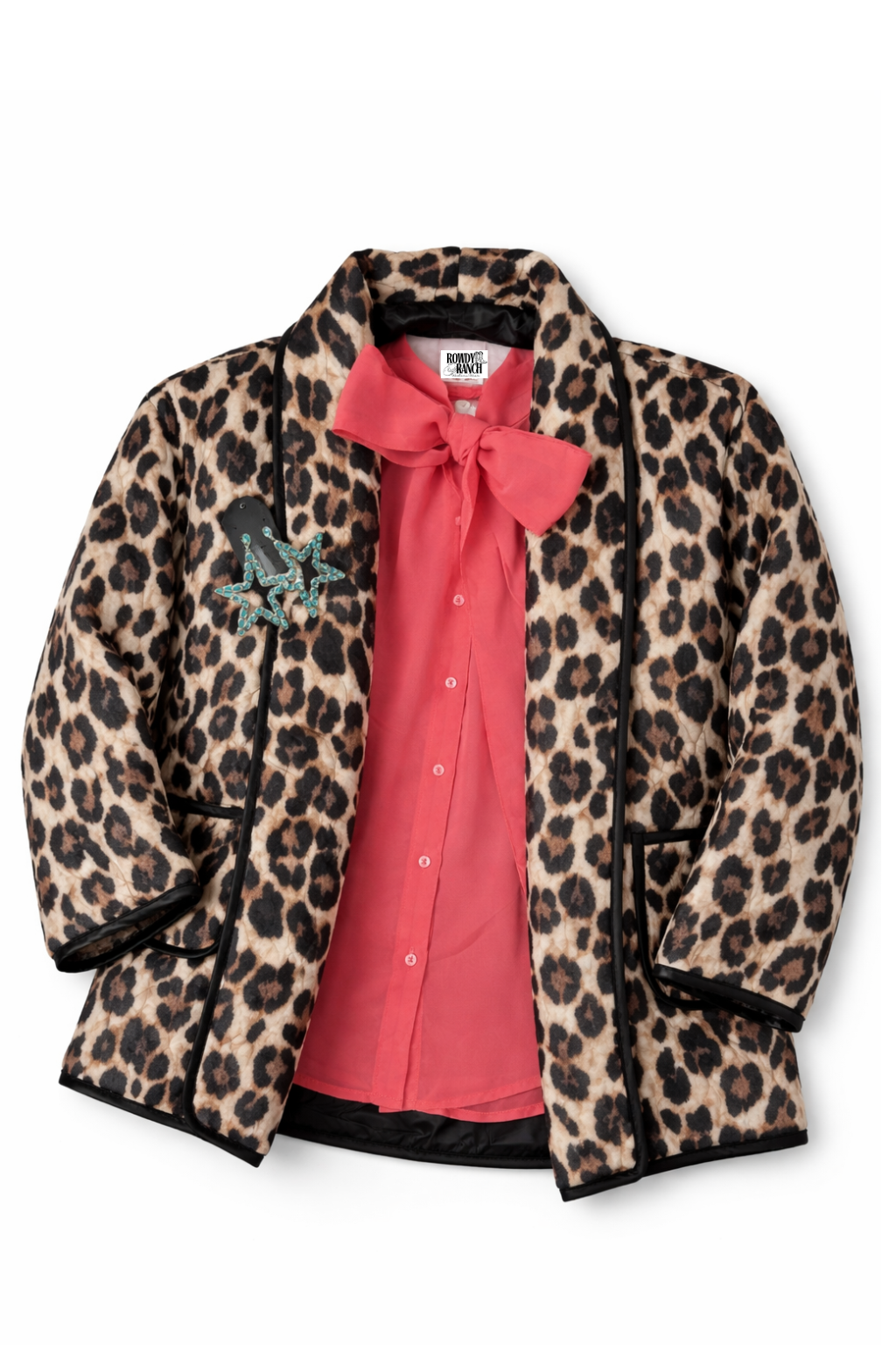 Fancy Hot Pink Bow Tie Top