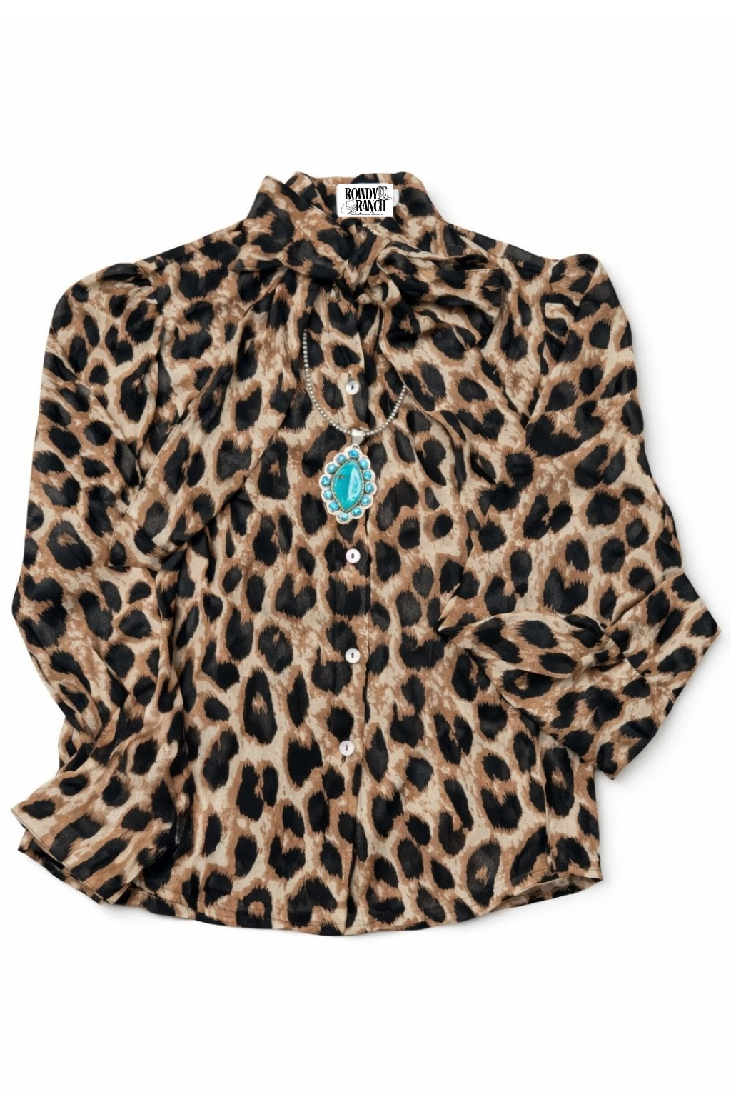 Fancy Leopard Bow Tie Top