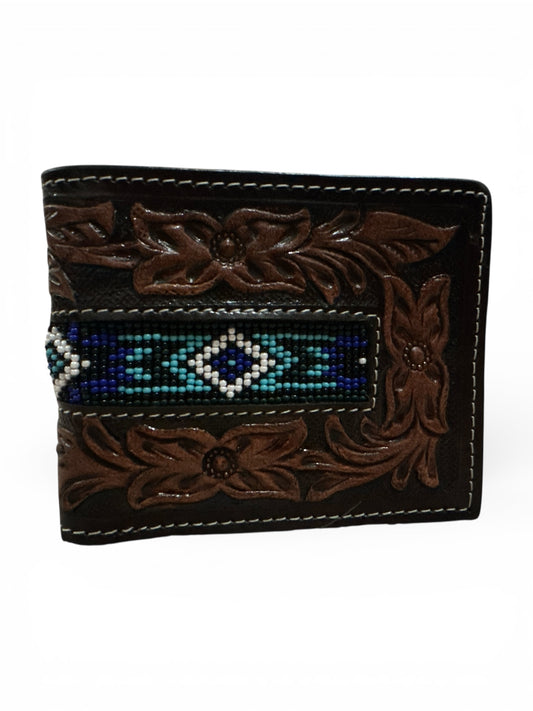 Turquoise Trails Beaded Wallet