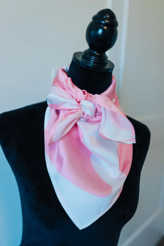 Pink Cowprint Wild Rag
