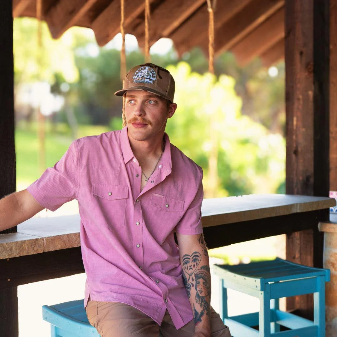 Lazy J Ranch Camo Olive Arrowhead Classic Five Panel Trucker Hat