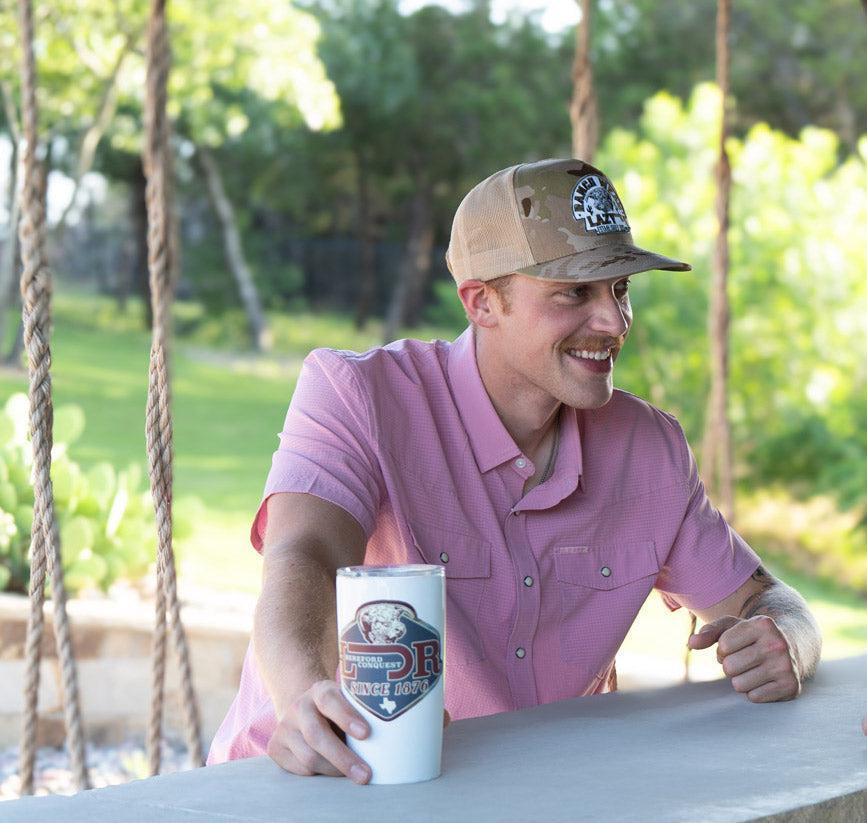 Lazy J Ranch Camo Olive Arrowhead Classic Five Panel Trucker Hat