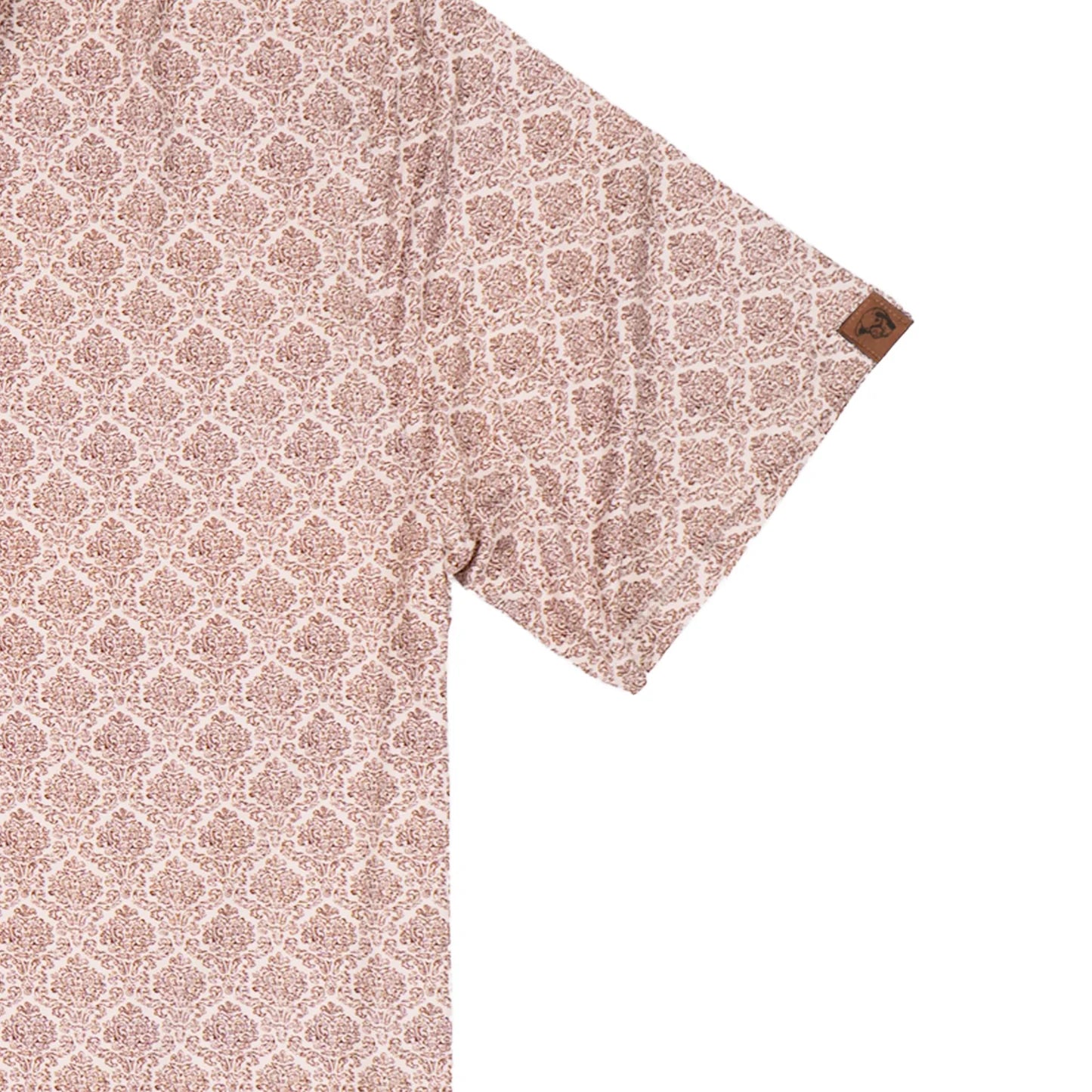 Lazy J Ranch Men's Print Performance Polo Shirt - Brown