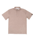 Lazy J Ranch Men's Print Performance Polo Shirt - Brown