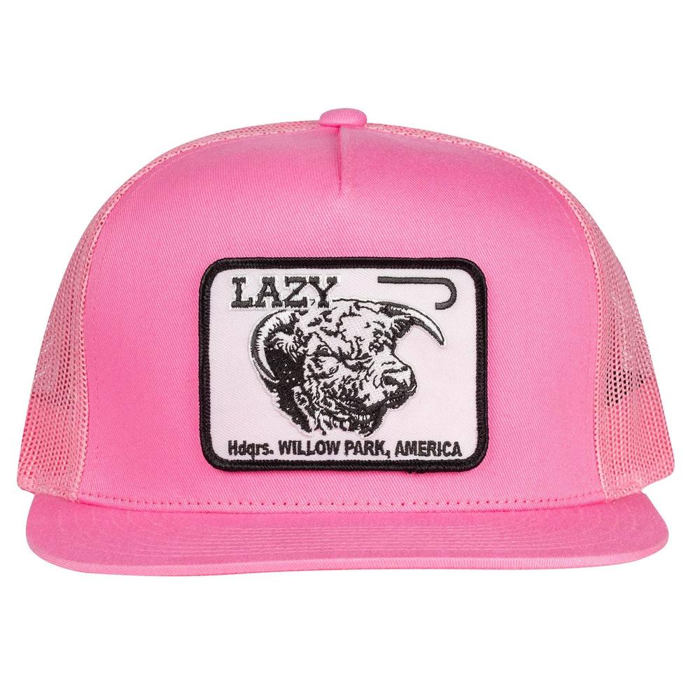 Lazy J Ranch Pink Black Elevation Classic Five Panel Trucker Hat