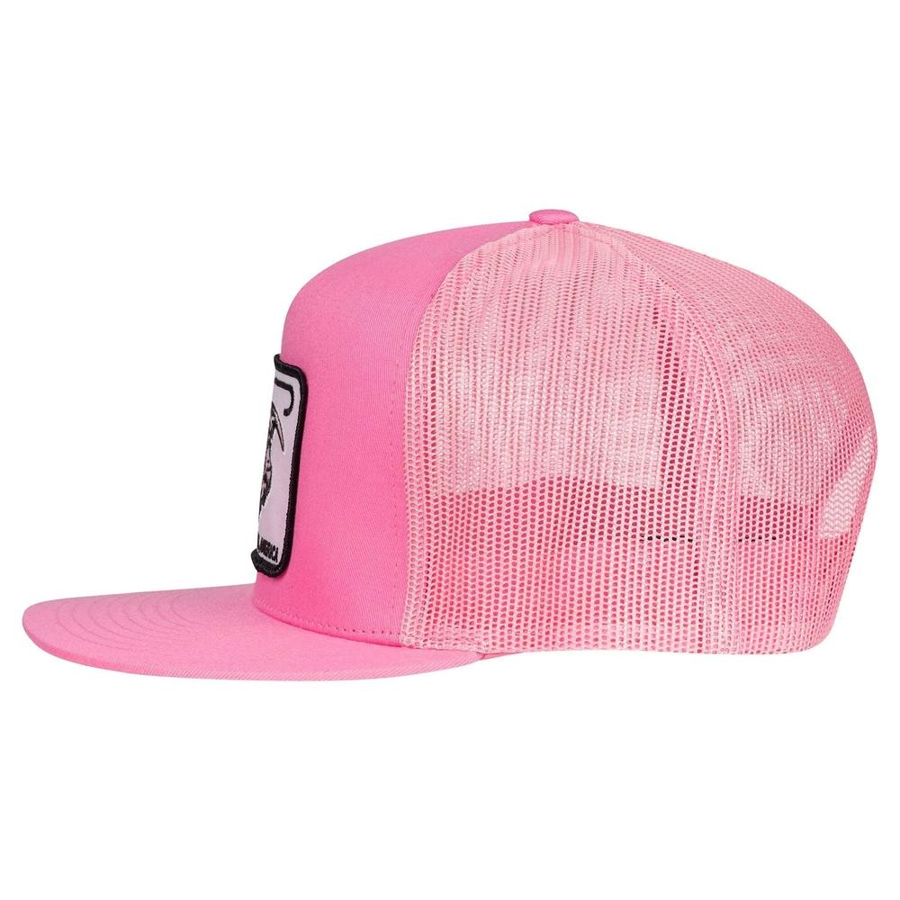 Lazy J Ranch Pink Black Elevation Classic Five Panel Trucker Hat