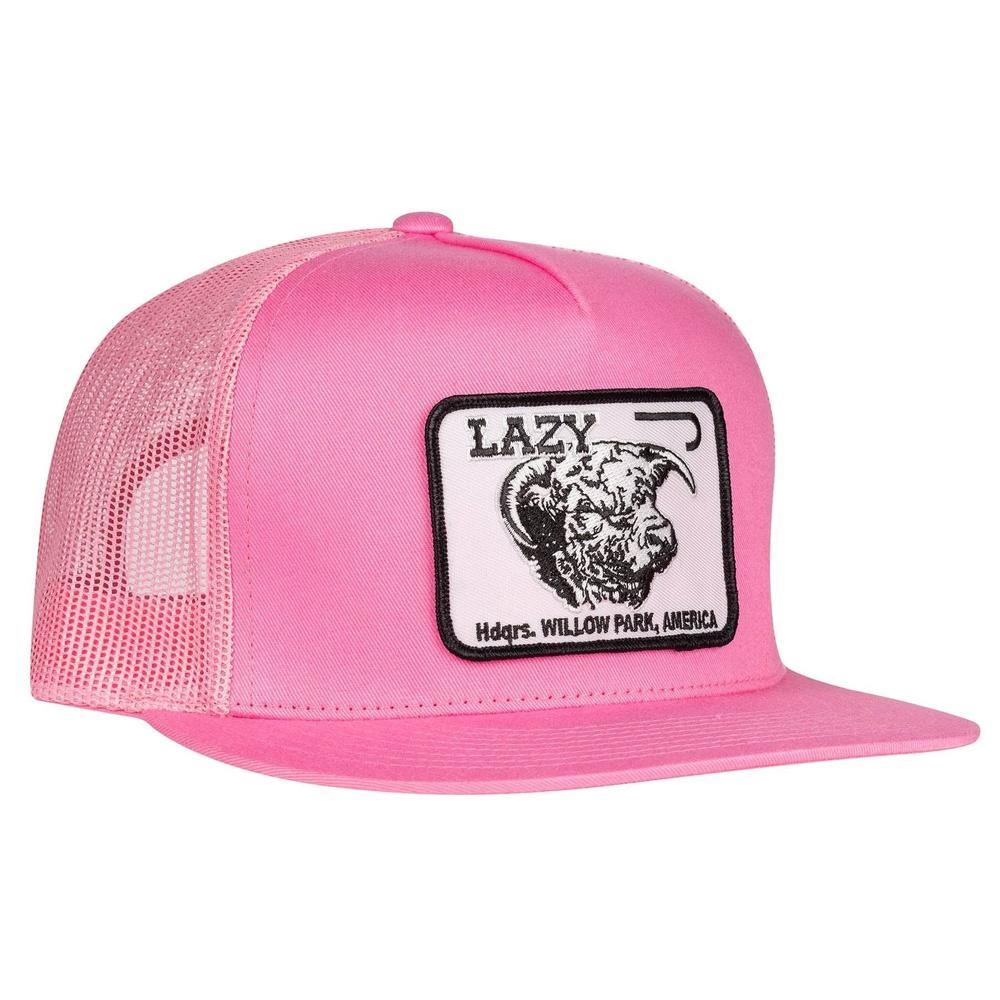 Lazy J Ranch Pink Black Elevation Classic Five Panel Trucker Hat