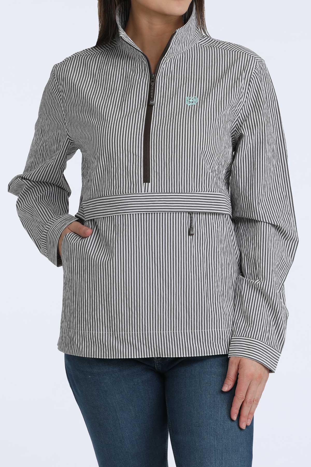 Ranchline Striped Half Zip Pullover