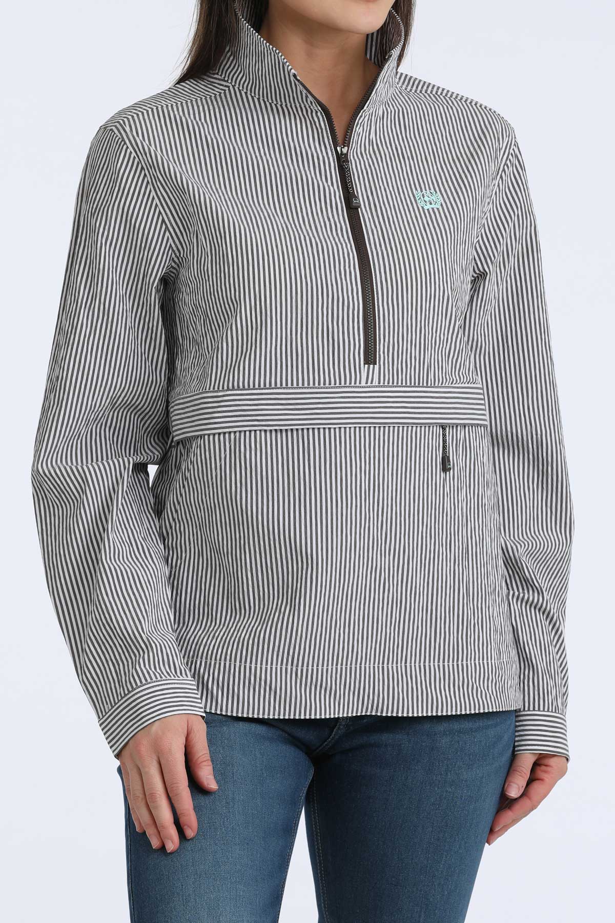 Ranchline Striped Half Zip Pullover