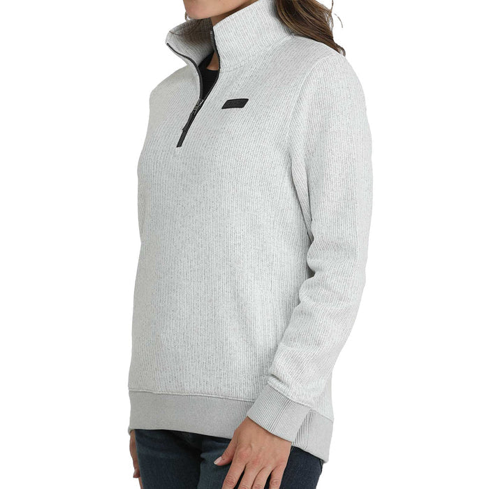 Cinch Women's Grey 1/4 Zip Pull Over
