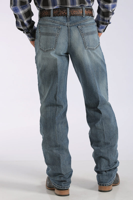 Cinch Men's Loose Fit Black Label 2.0 Jean-Medium Stone