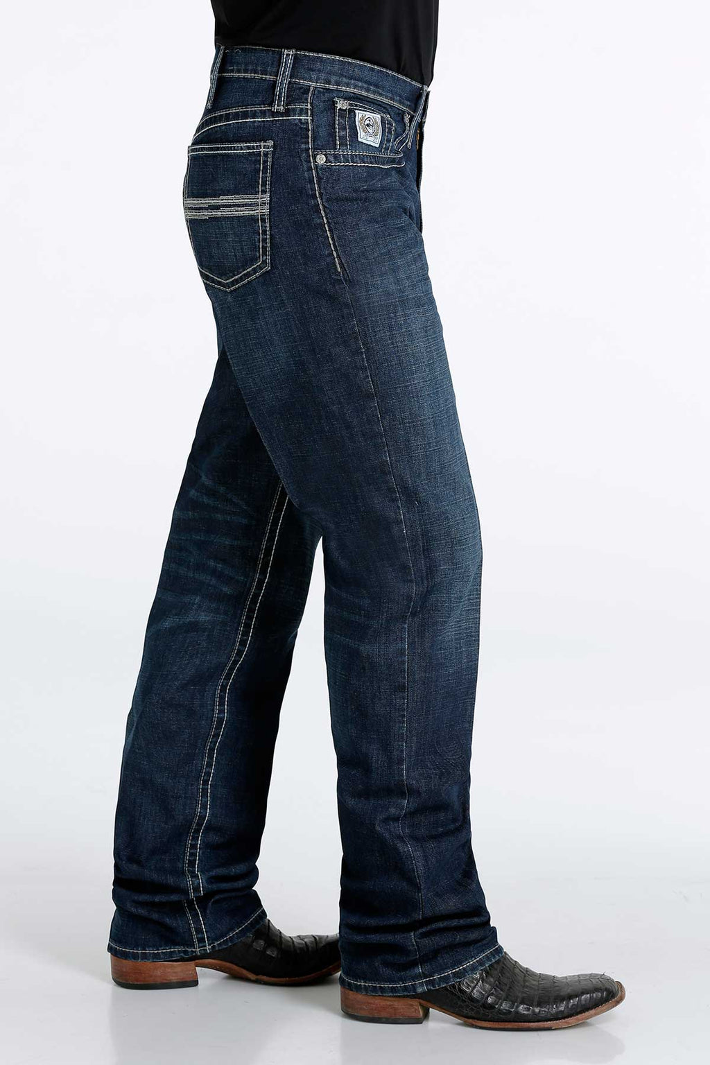 Cinch Men's Relaxed Fit ARENAFLEX White Label Jean-Dark Stone