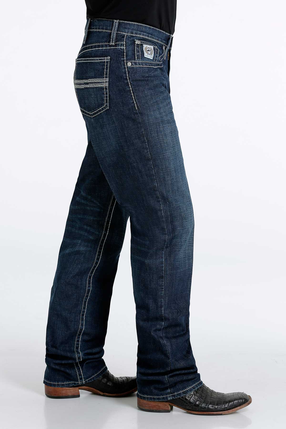 Cinch Men's Relaxed Fit ARENAFLEX White Label Jean-Dark Stone