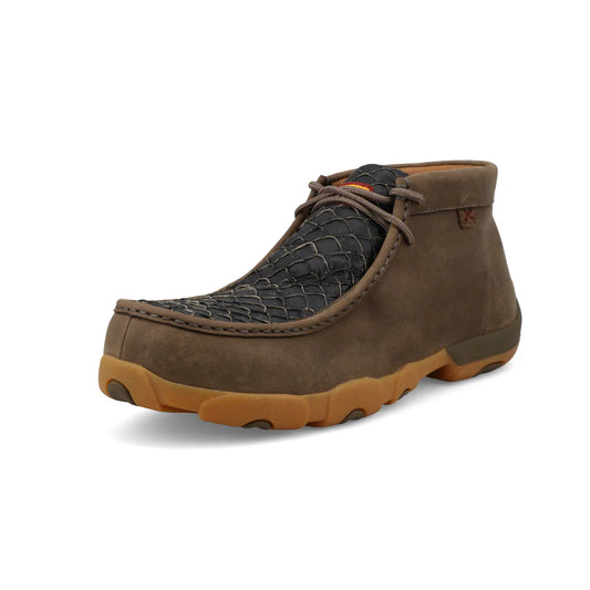 Twisted X Work Chukka Driving Moc- Black & Shitake
