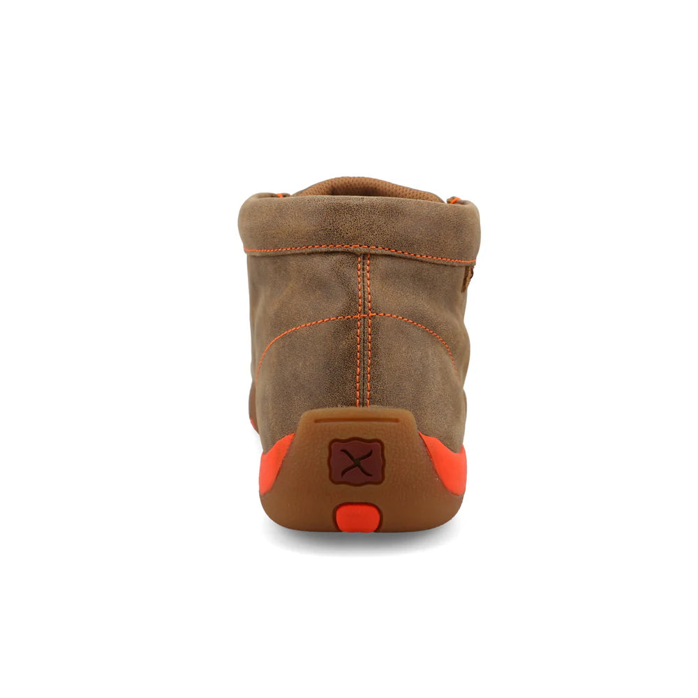 Twisted X Work Chukka Driving Moc- Bomber Neon Orange