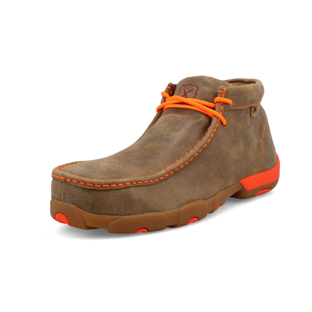 Twisted X Work Chukka Driving Moc- Bomber Neon Orange