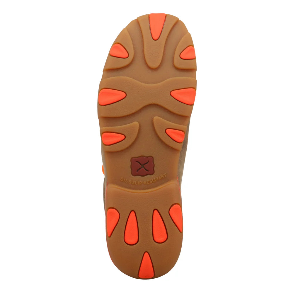 Twisted X Work Chukka Driving Moc- Bomber Neon Orange