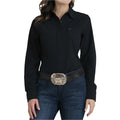 Cinch Women's Long Sleeve Arenaflex Button Up Western Shirt - Solid Black