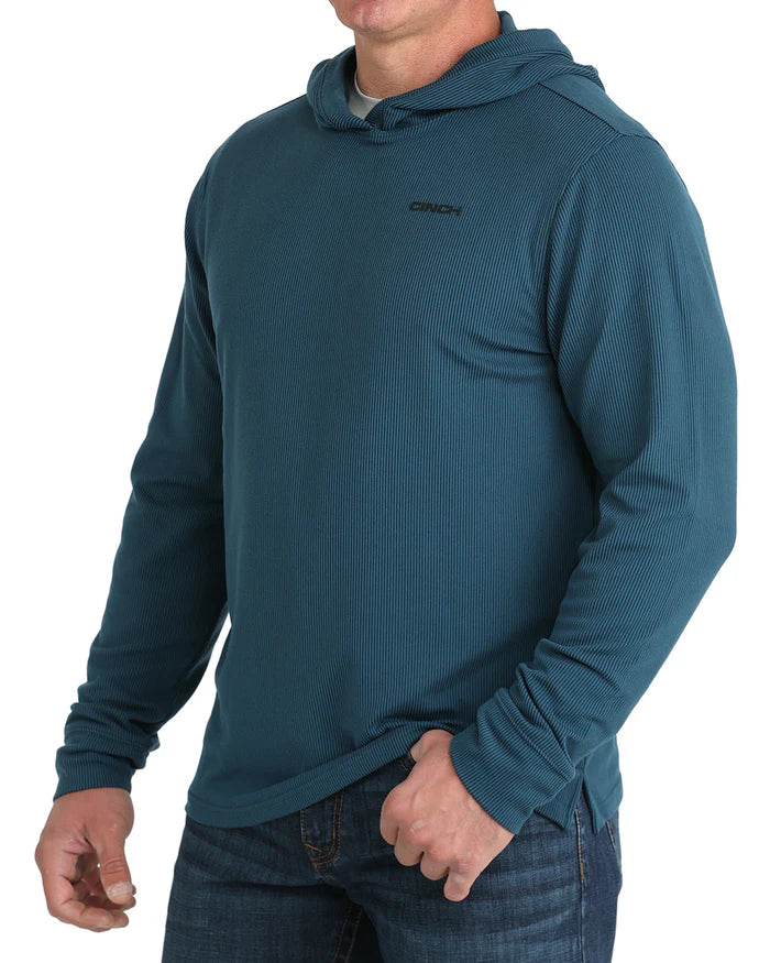 Men's Lightweight Hoodie- Blue