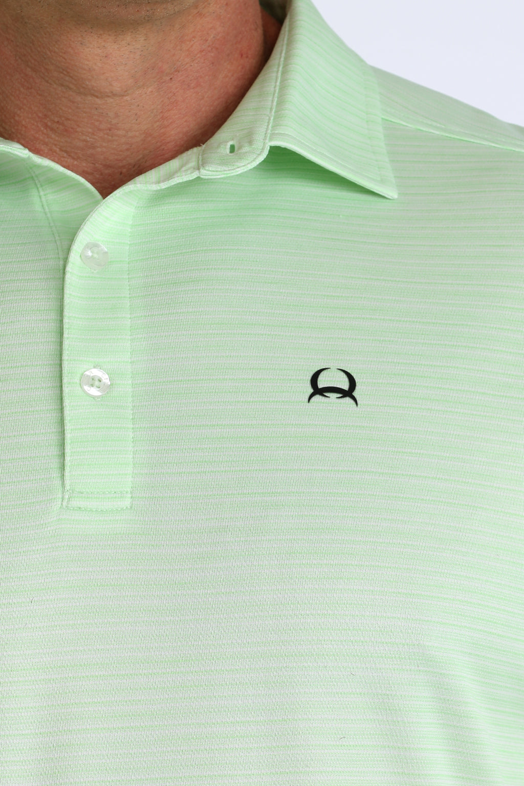 CINCH Mens Short Sleeve Green Arenaflex Polo