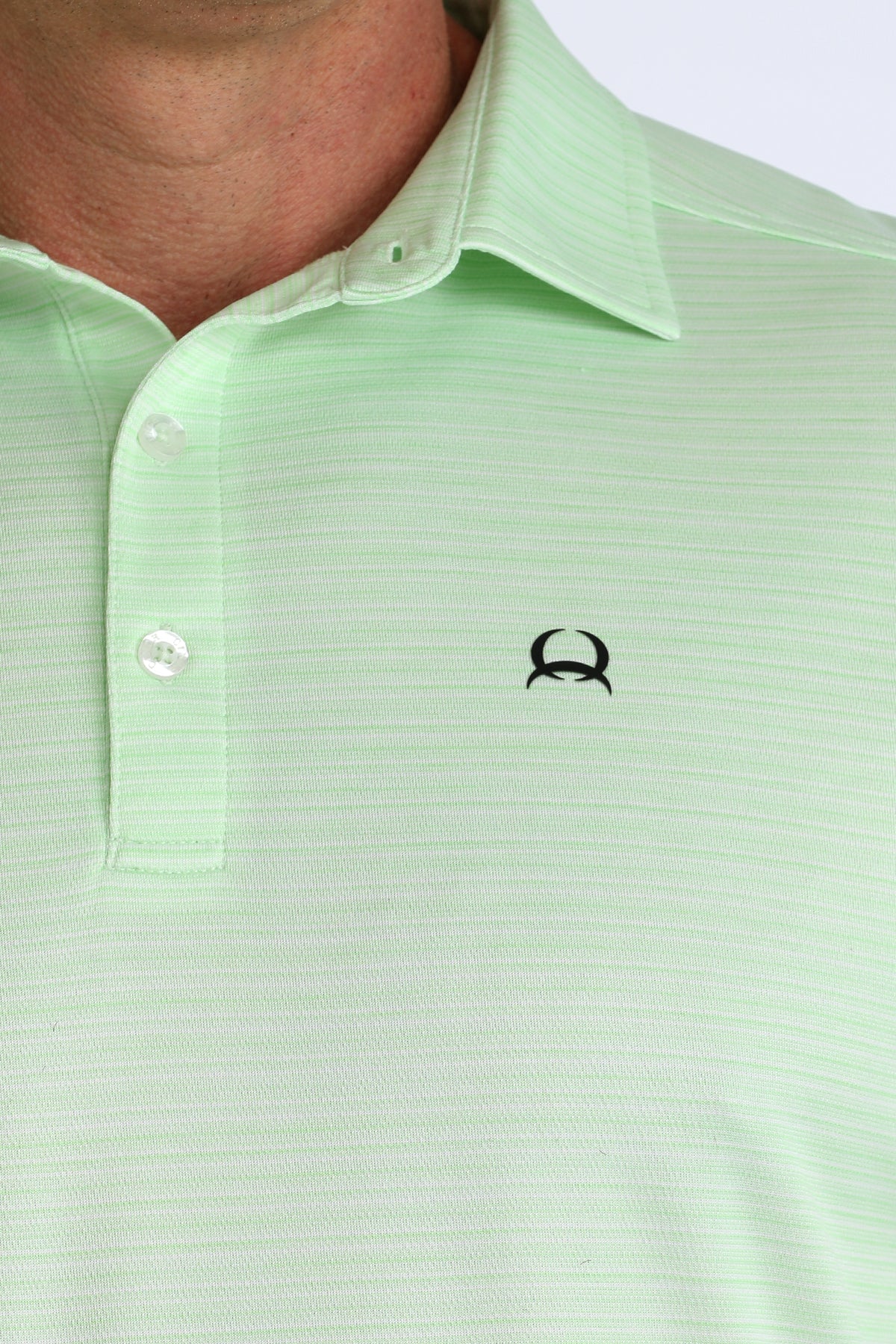 CINCH Mens Short Sleeve Green Arenaflex Polo