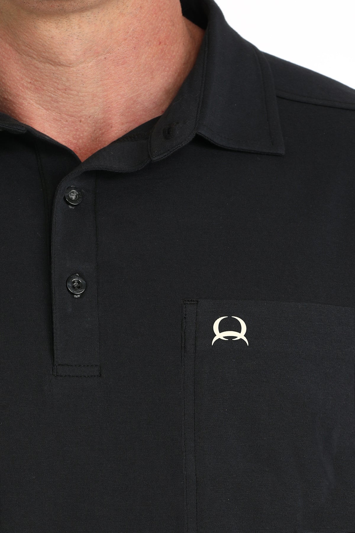 CINCH Mens Short Sleeve Black Arenaflex Polo