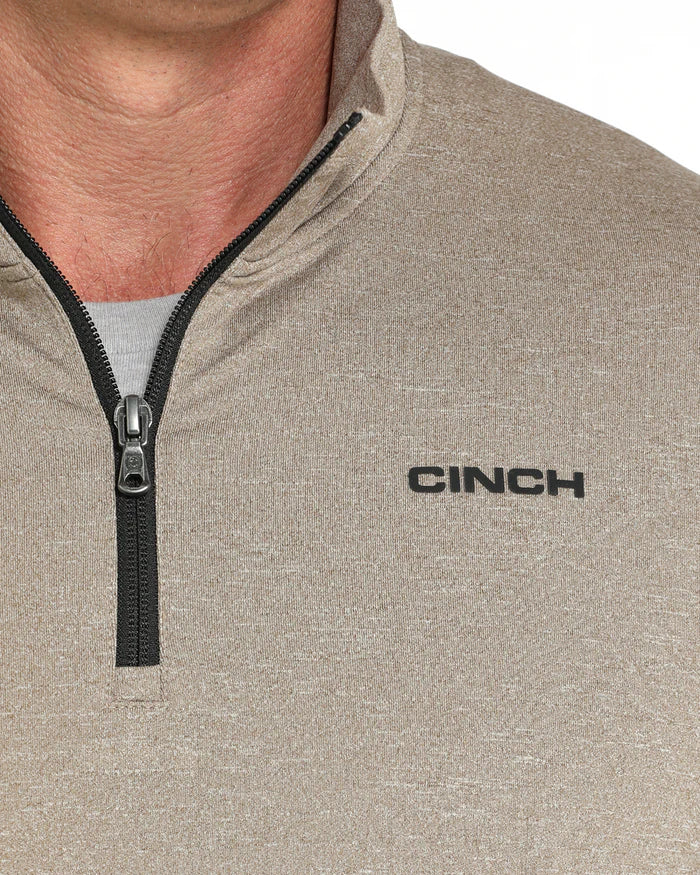 Cinch Men's Arenaflex® 1/4 Zip Pullover- Stone