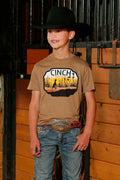 Cinch Boy's Brown Dog Graphic Tee