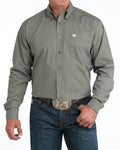 Cinch Men’s Classic Fit Button Down Western Shirt- Olive Print