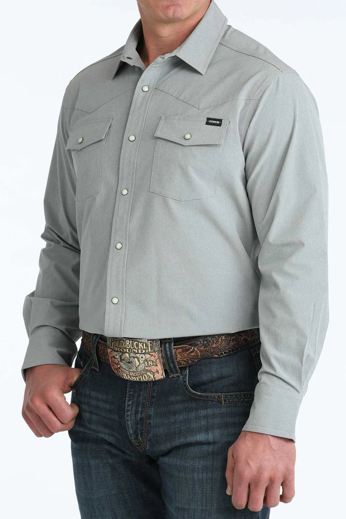 CINCH Men's Stretch Ripstop Camp Shirt