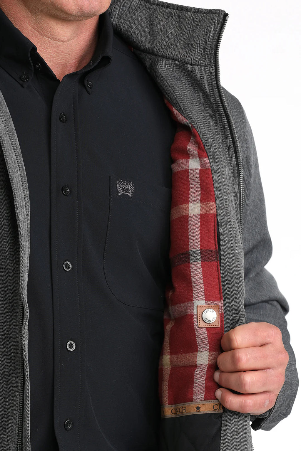 CINCH Men's Black Concealed Carry Bonded Jacket