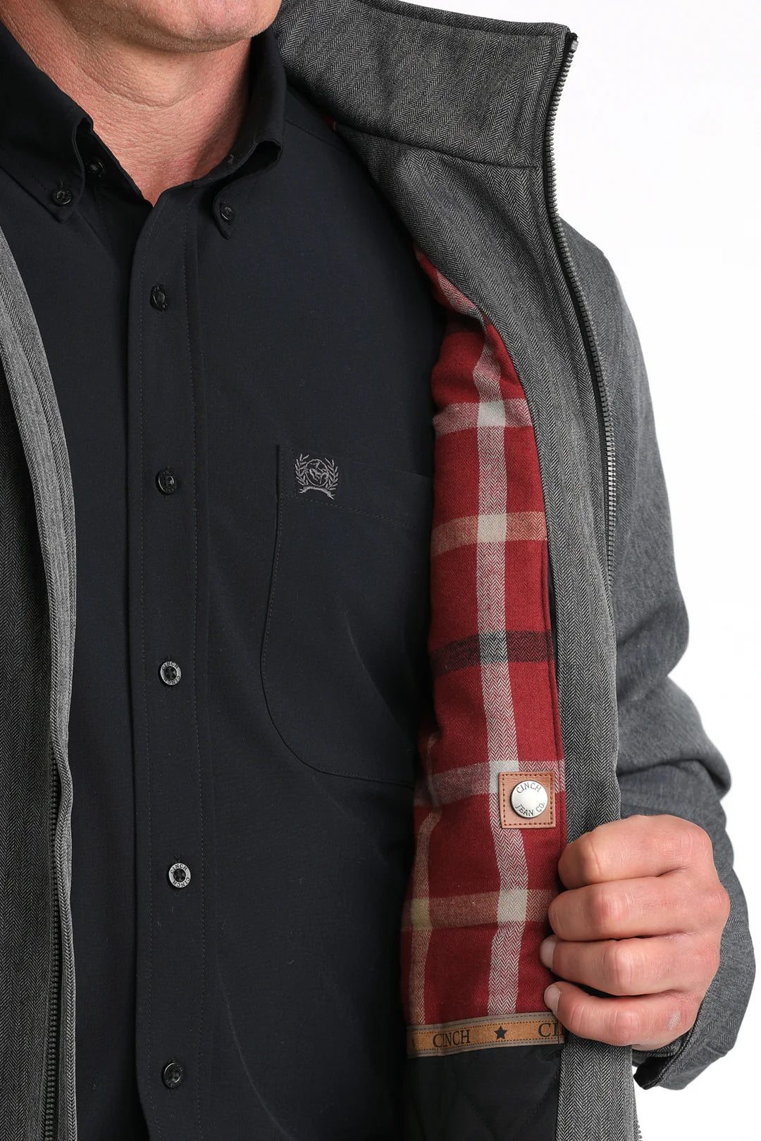 CINCH Men's Black Concealed Carry Bonded Jacket