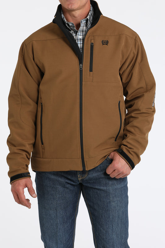 Cinch Men's Logo Sleeve Brown Bonded Jacket