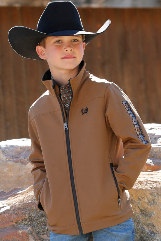 Cinch Boy's Logo Bonded Softshell Jacket