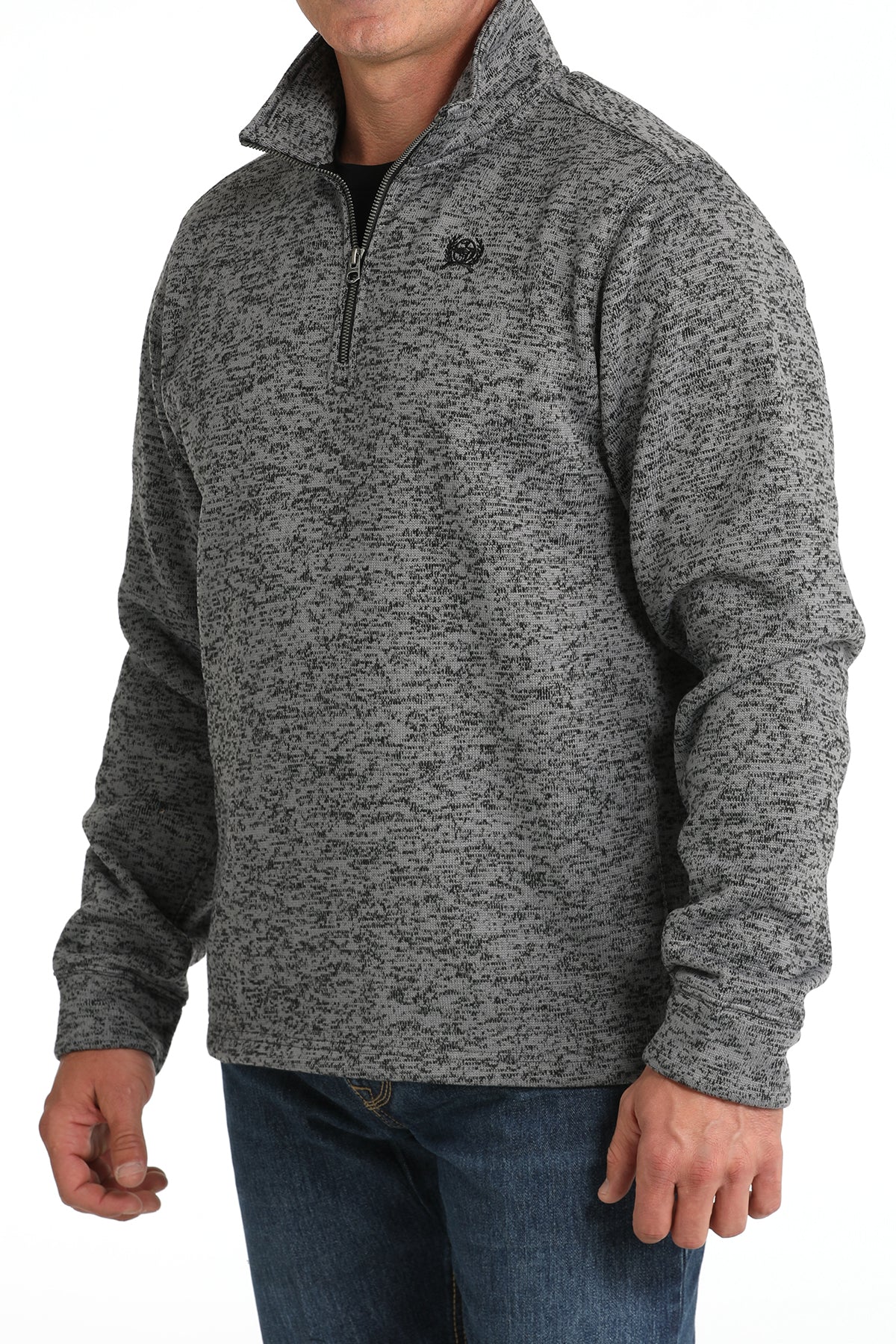 Cinch Men's Gray 1/4 Zip Pullover Fleece