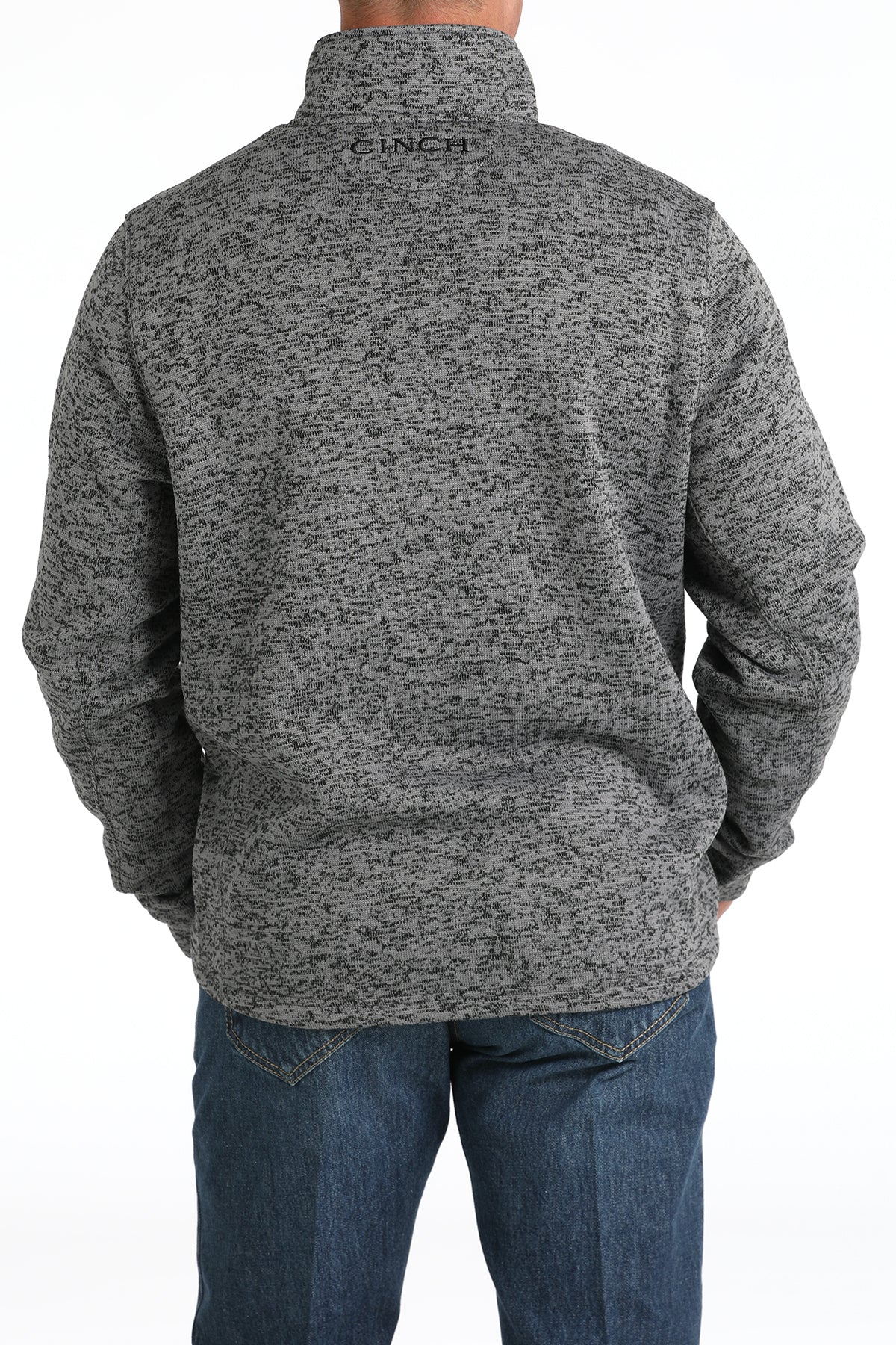 Cinch Men's Gray 1/4 Zip Pullover Fleece